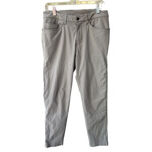 Lululemon Men's ABC Slim-Fit 5 Pocket 30x28 Warpstream Gray Pant Comfort Stretch